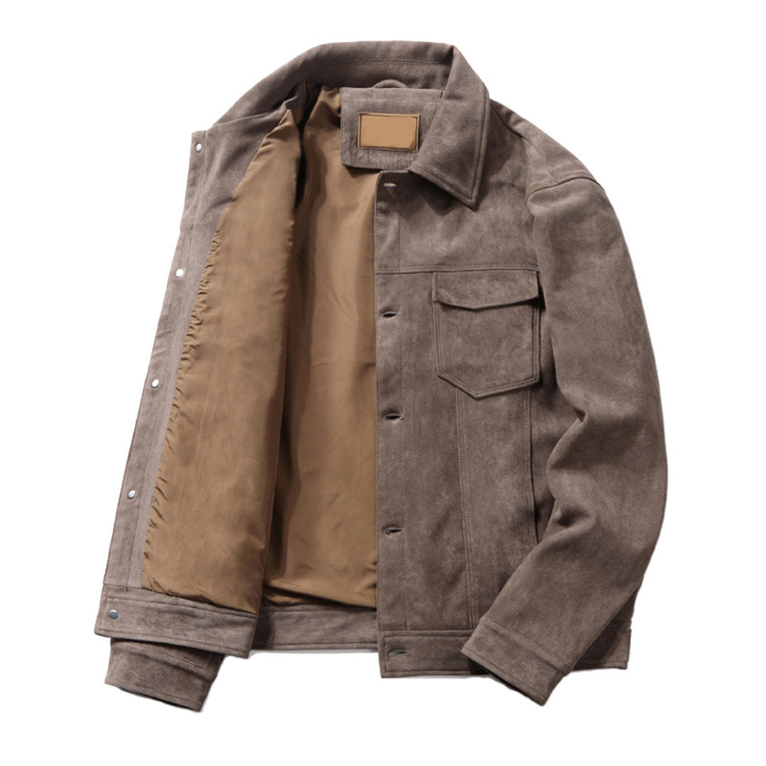 Herren Wildlederjacke Wind- und Wasserfest