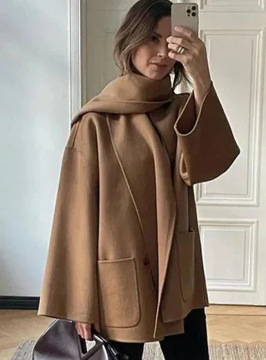 Elegante Damenwinterkleidung Retro Stil
