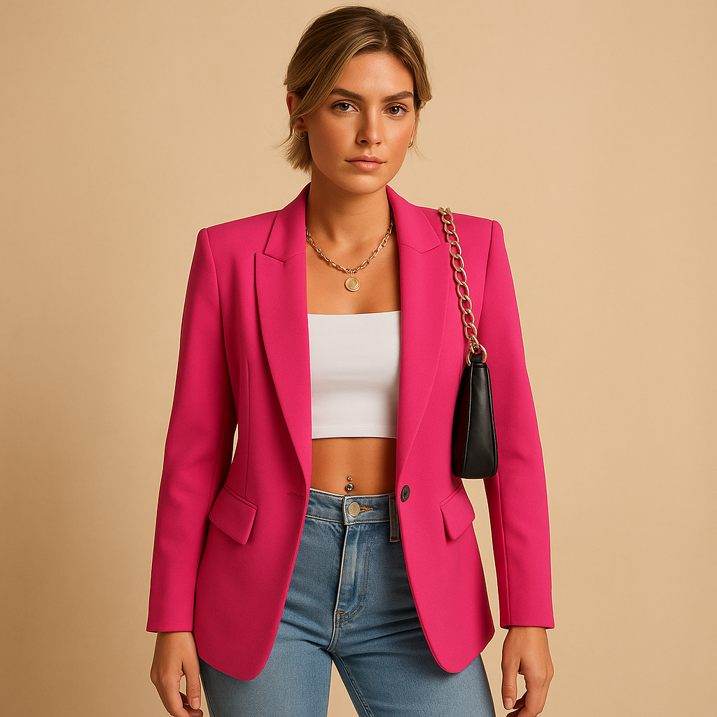 Damen Blazerjacke Slim Fit