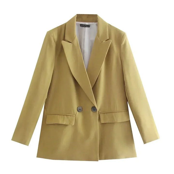 Stylischer Damenblazer Mit Taschen