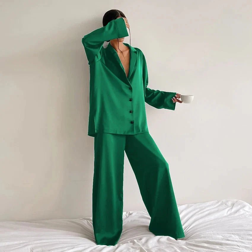 Damen Loungewear Set Bluse und Hose