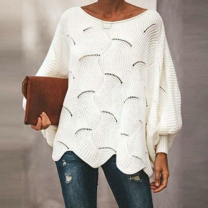 Damen Strickpullover Bequem Herbst