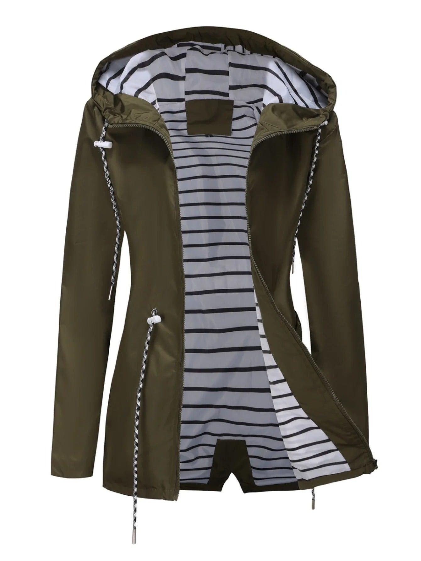 Wasserfeste Lange Outdoor-Jacke