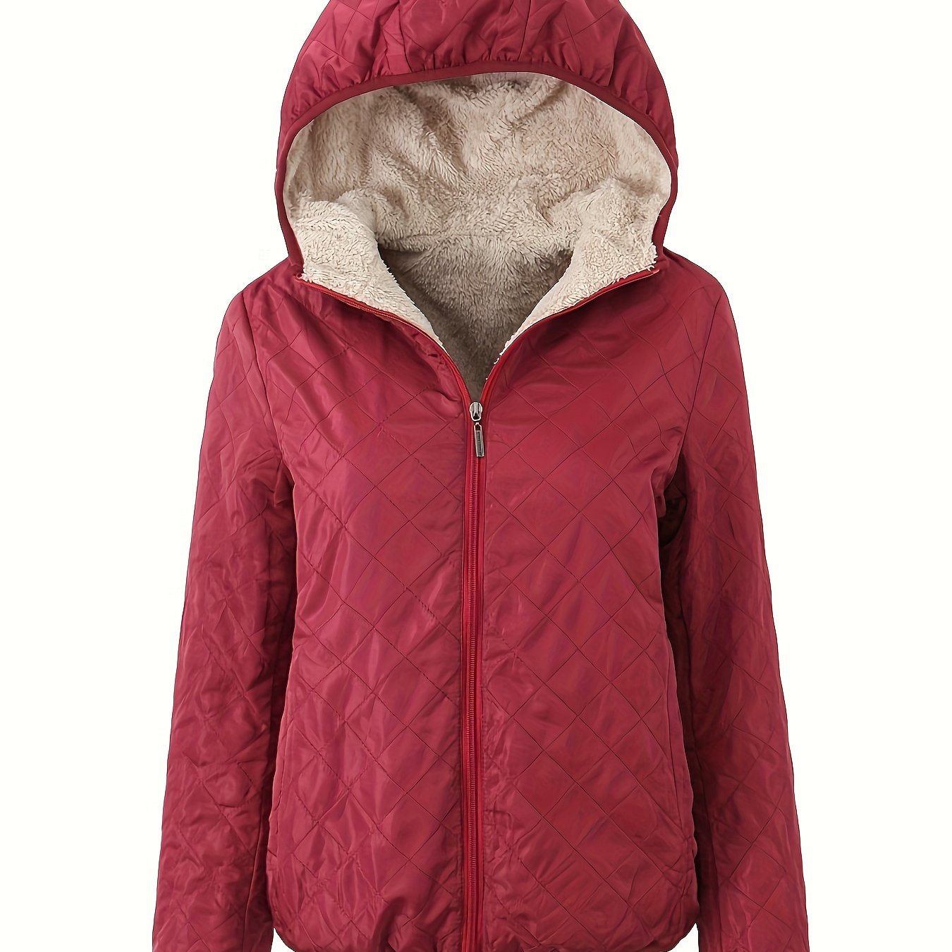 Warme Winterjacke Gepolstert mit Kapuze