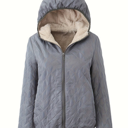 Warme Winterjacke Gepolstert mit Kapuze
