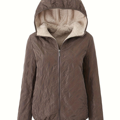 Warme Winterjacke Gepolstert mit Kapuze