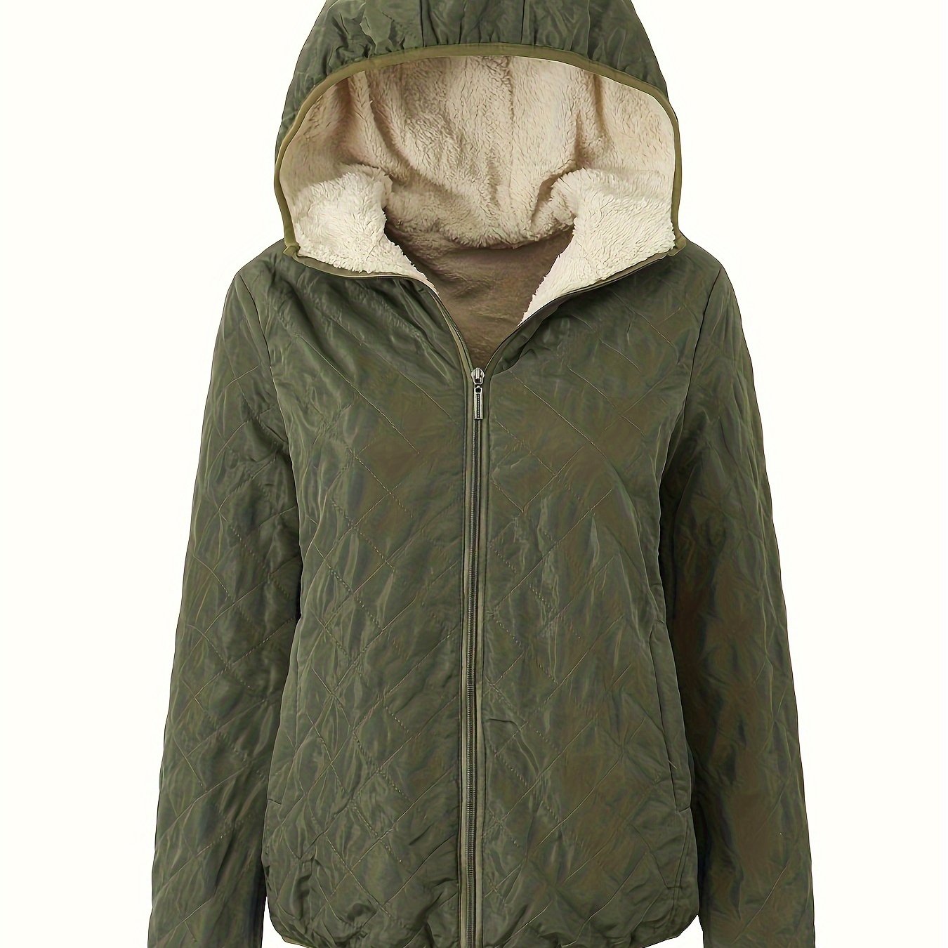Warme Winterjacke Gepolstert mit Kapuze