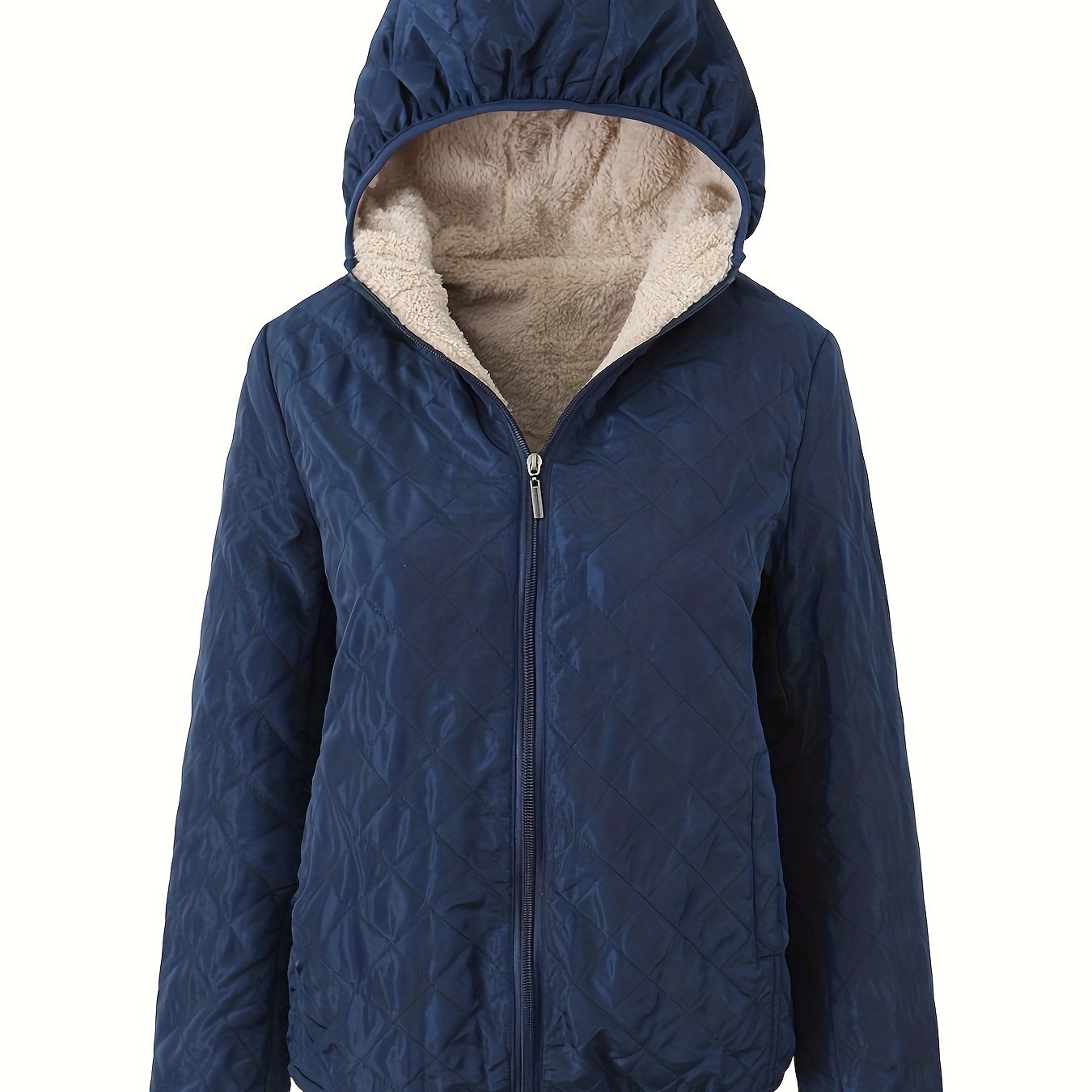 Warme Winterjacke Gepolstert mit Kapuze