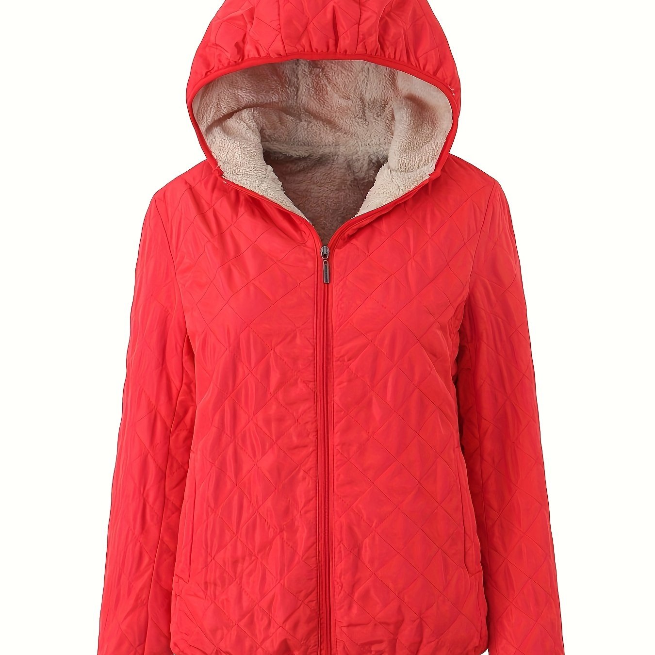 Warme Winterjacke Gepolstert mit Kapuze