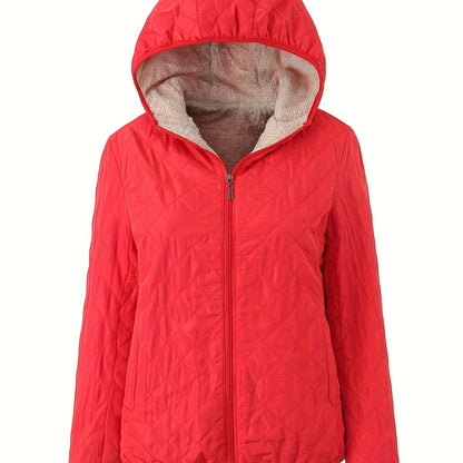Warme Winterjacke Gepolstert mit Kapuze