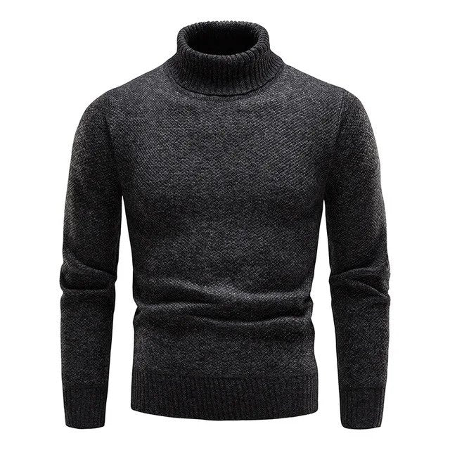 Herren Rollkragenpullover Elegant Komfortabel - IdealeKleiden