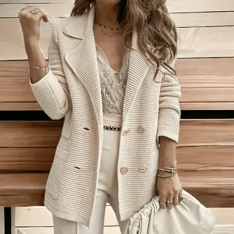 Stylisches Damen-Vest Langärmlig Elegant - IdealeKleiden