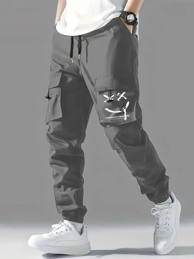 Herren Cargohose Bequem mit Kordelzug - IdealeKleiden