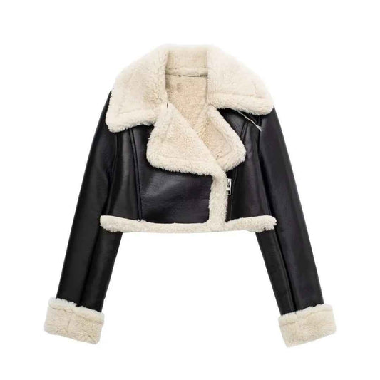 Stylische Damenjacke Warm Teddyfleece - IdealeKleiden