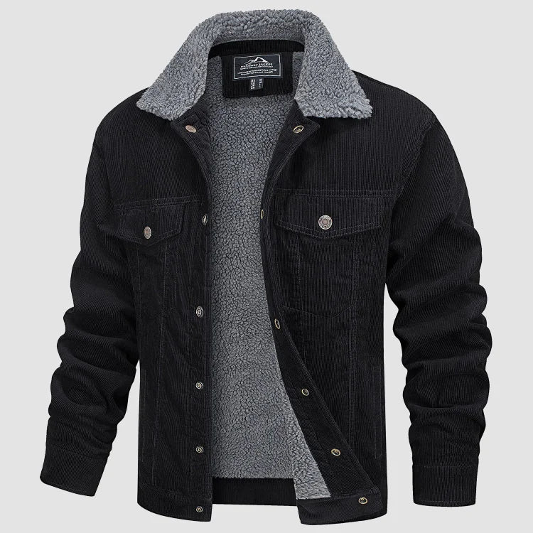 Herren Cordjacke Warm Bequem