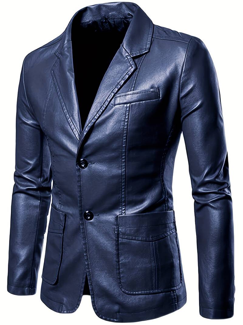 Herren Jacke Knöpfe Elegant Schnitt - IdealeKleiden
