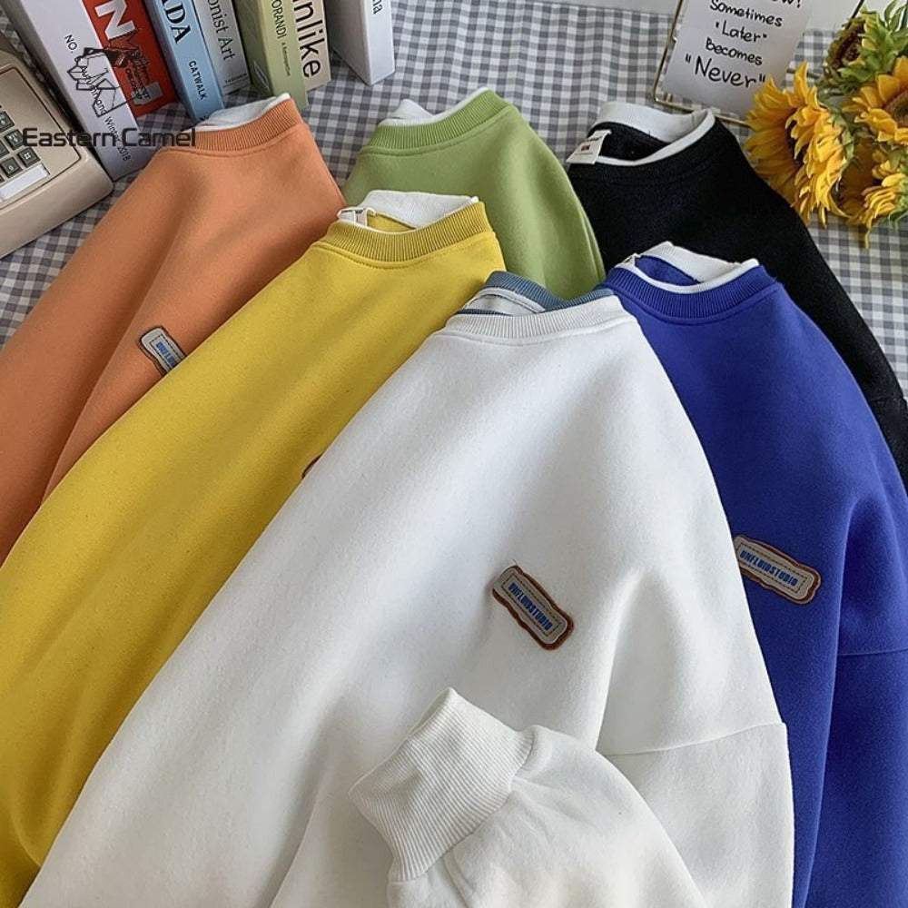 Elegante Damenbluse Rundhals Langärmlig - IdealeKleiden