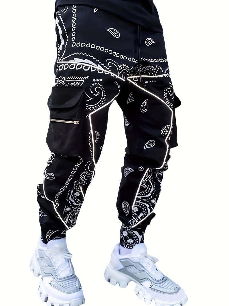 Herren Cargohose Musterdruck Trendy Style