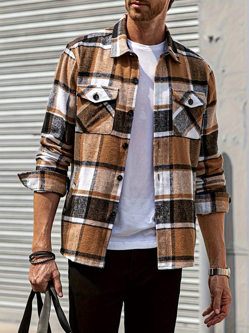 Herrenjacke Karomuster Modern Style