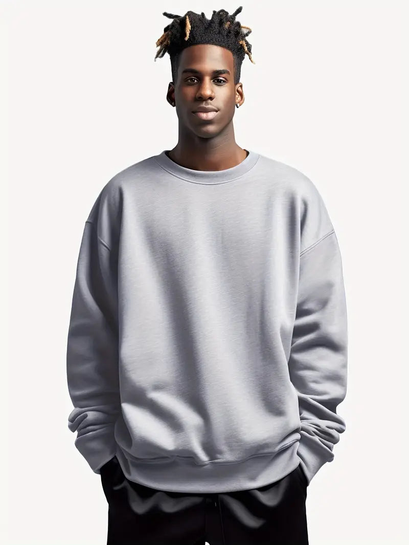 Lässiger Rundhals Pullover Herren Style