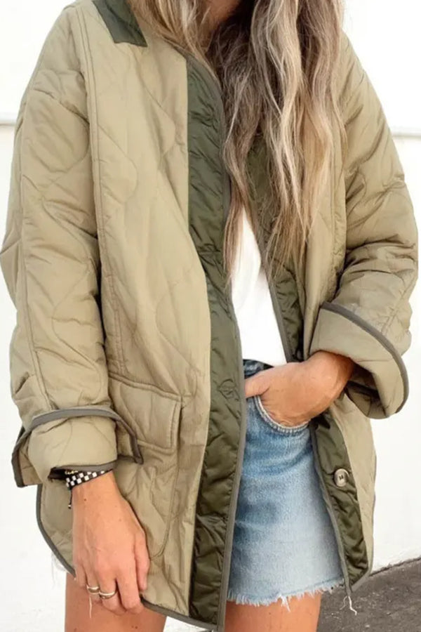 Bequeme Baumwolljacke Farbenfroh Mit Tasche