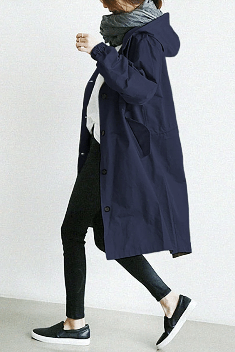 Damen Windbreaker Wasserdicht Praktisch