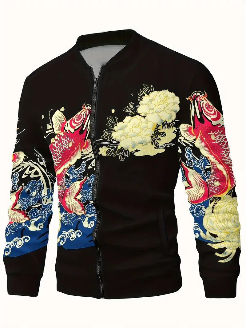 Herren Jacke Casual Colorblock Style