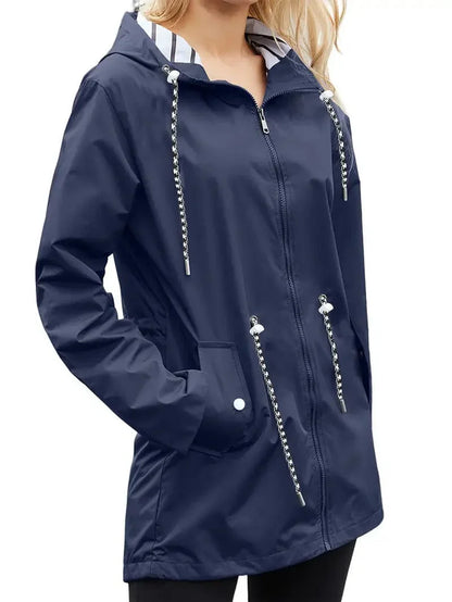 Wasserdichte Regenjacke Winter Warm Elegant