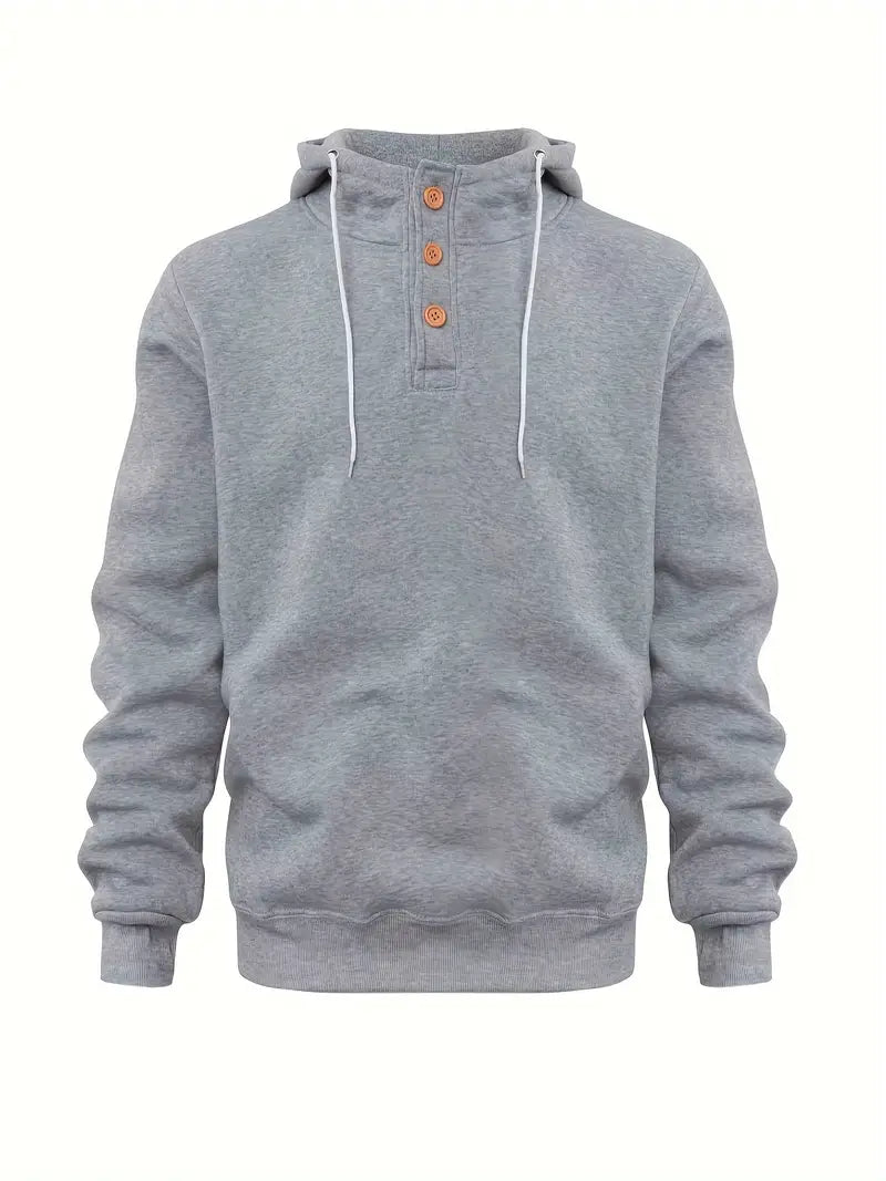 Herren Hoodie Langarm Warm Modern
