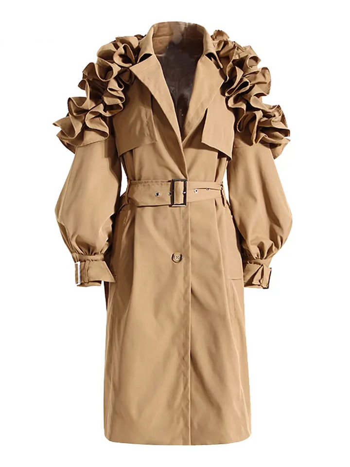 Frauen Mantel Zuhause Elegant Lang