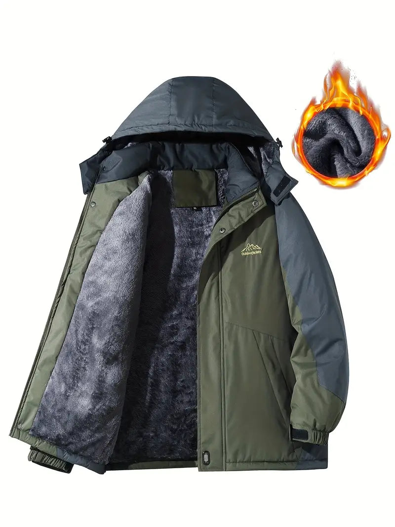 Warme Winterjacke Herren Wasserdicht Isoliert