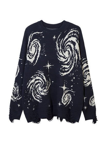 Vintage Sweatshirt mit altem Look Zerrissener Stil