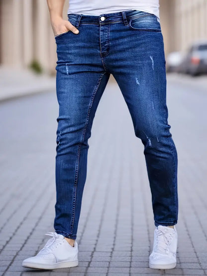 Röhrenjeans Männer Ripped Design