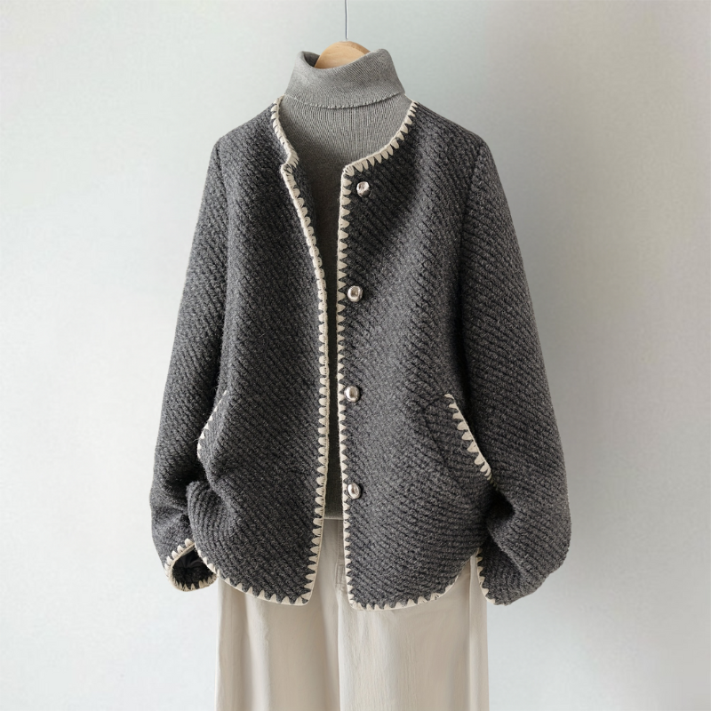 Damenschal Cardigan Leicht Schichten