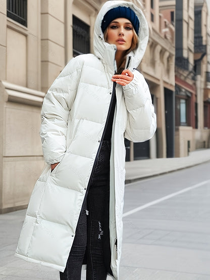 Wintermantel Damen Lang Stylisch Puffer Jacke