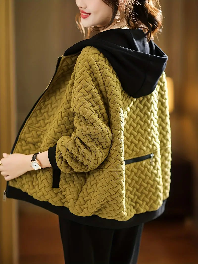 Stylische Winterjacke | Gestepptes Hoodie