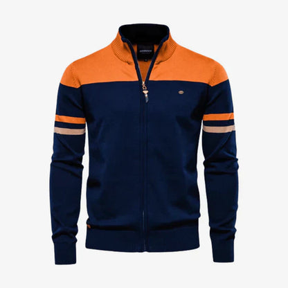 Falko - Stilvolle Zip-Jacke Moderner Kragen - IdealeKleiden