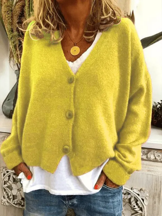 Bequeme Damen Strickjacke Pullover - IdealeKleiden