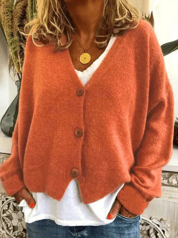 Bequeme Damen Strickjacke Pullover