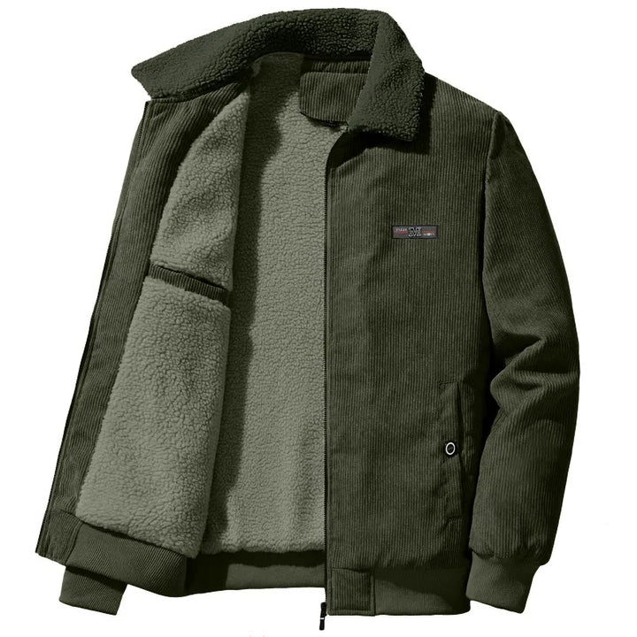 Herren Winterjacke Fleece Gefüttert Warm Isoliert