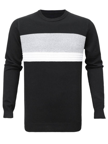 Lässiger Rundhals Pullover Herren Modern
