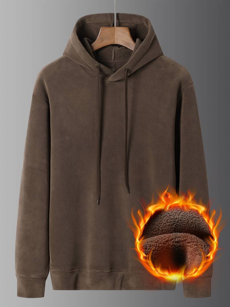Klassischer Kapuzenpullover Herren Relaxed Fit - IdealeKleiden