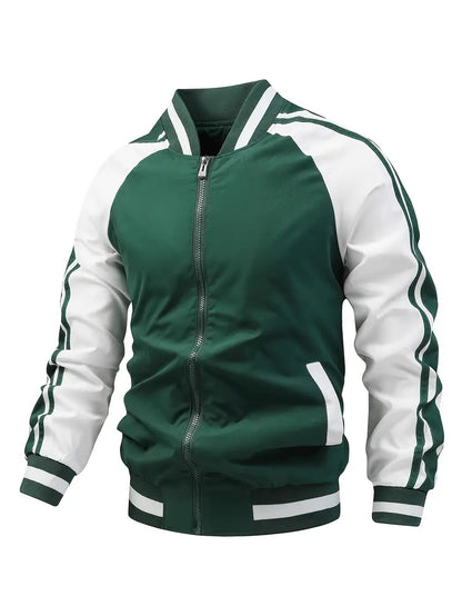 Männer Grafik-Jacke Farbenfroh Modern - IdealeKleiden