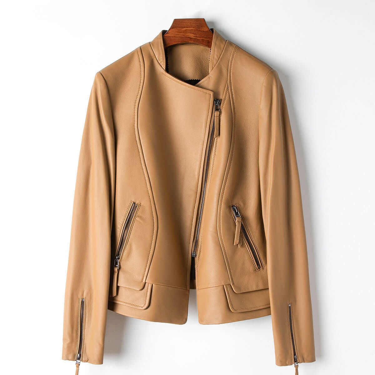 Elegante Damen Lederjacke Trendy Style