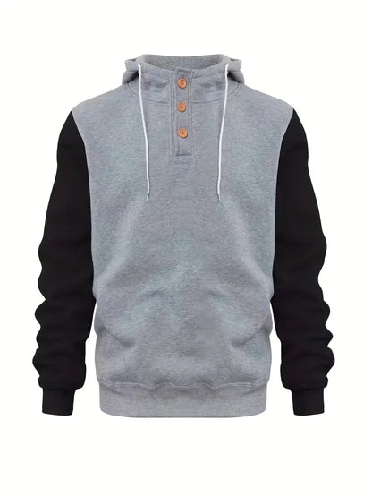 Herren Hoodie Langarm Warm Modern