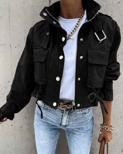 Praktische Damen-Jacke Crop-Style