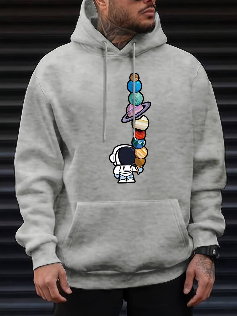 Astronauten Hoodie Herren Modern Galactic