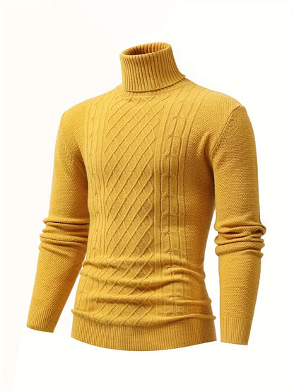 Lässiger Rollkragenpullover Herren Casual