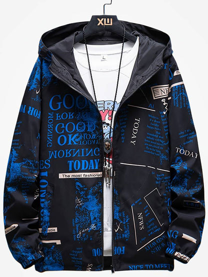 Herren Wendejacke Lässig Casual