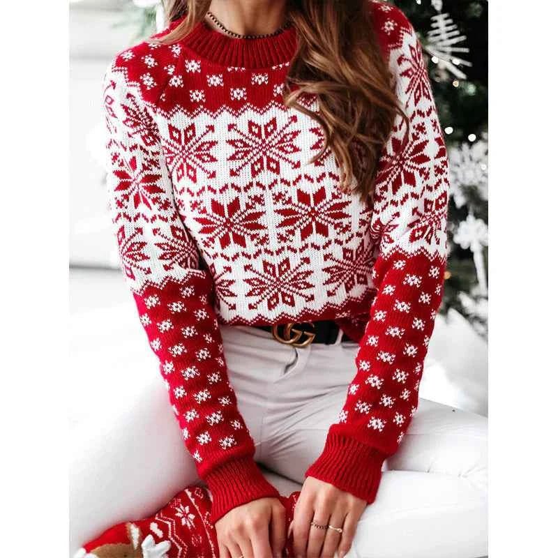 Weihnachts-Pullover Damen Elegant - IdealeKleiden